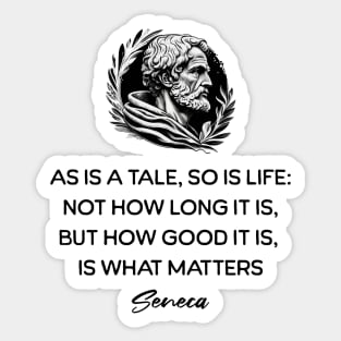 Seneca Stoicism Quotes Sticker